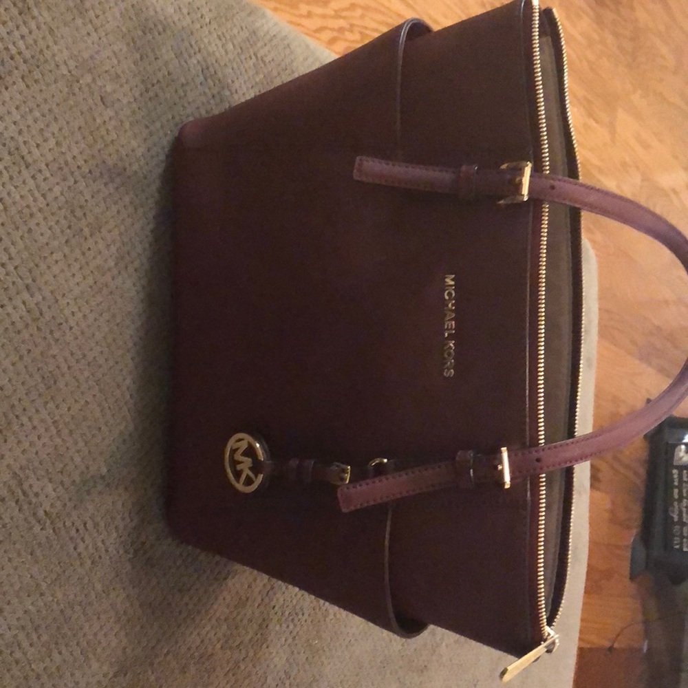 Michael Kors maroon purse